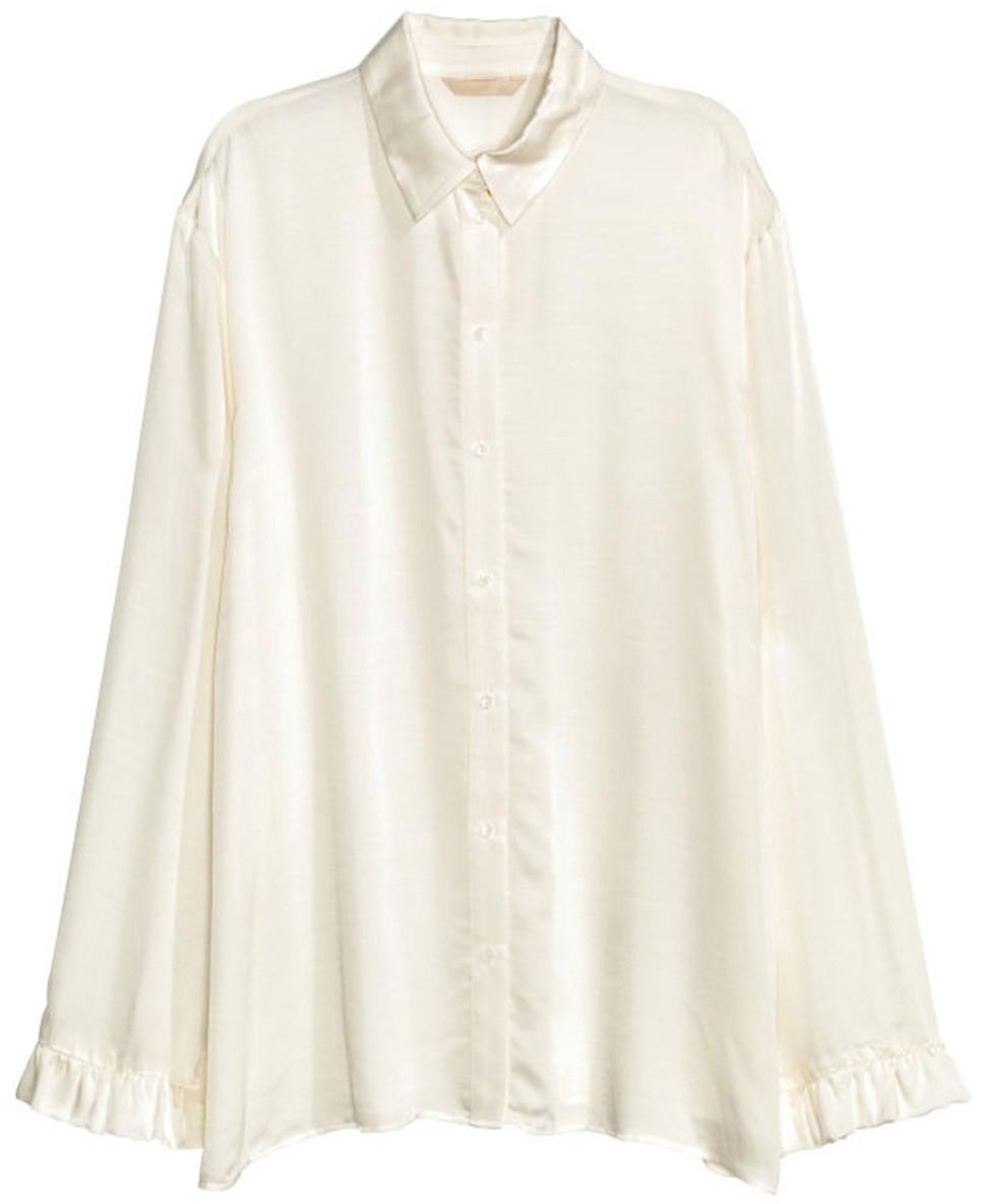 Блуза H&M р. 34 Кремовый (4306444)