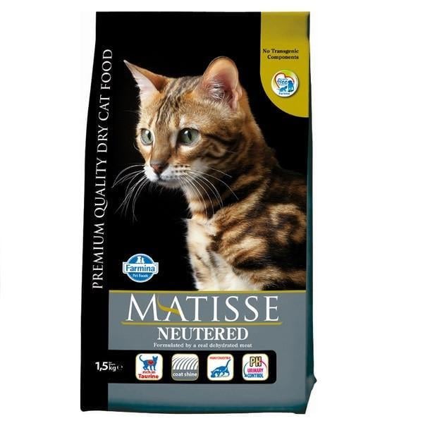 Корм сухой Farmina Matisse Neutered Chicken для стерилизованных кошек с курицей 1,5 кг (2998381733)