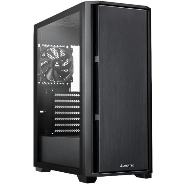 Корпус для компьютера Chieftec Pro Midi TG AS-02B-TG-OP ATX без БП Black (AS-02B-TG-OP)