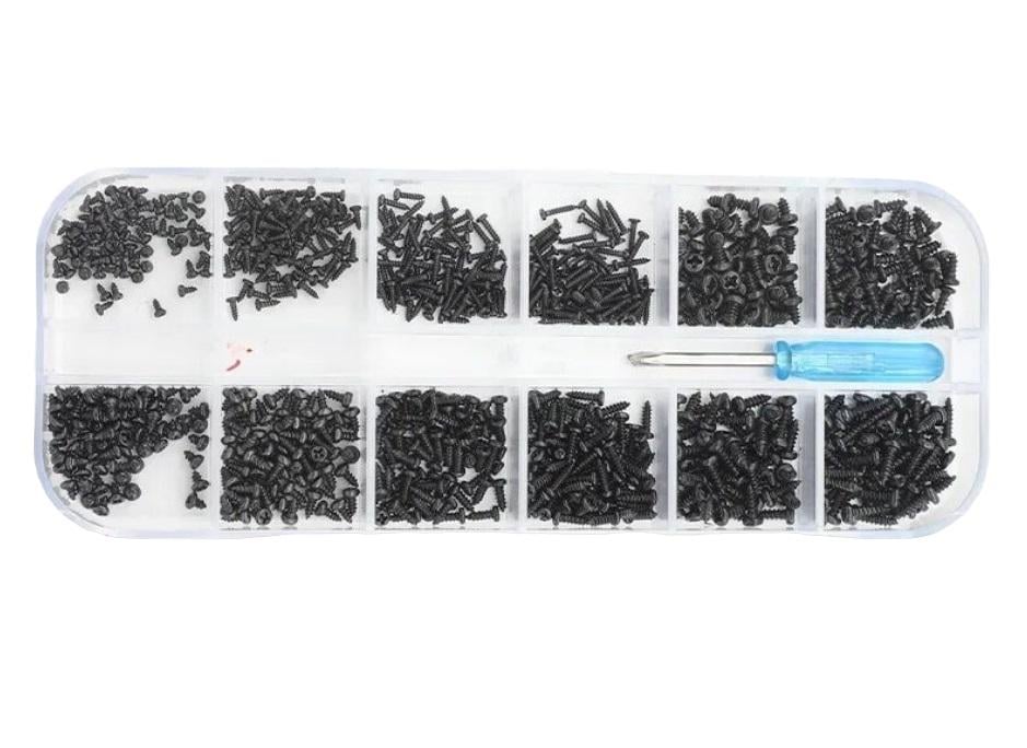 Самонарізи з напівкруглою головкою Spec M1/M1,4/M1,7 з викруткою 601 шт. (SP-240512)