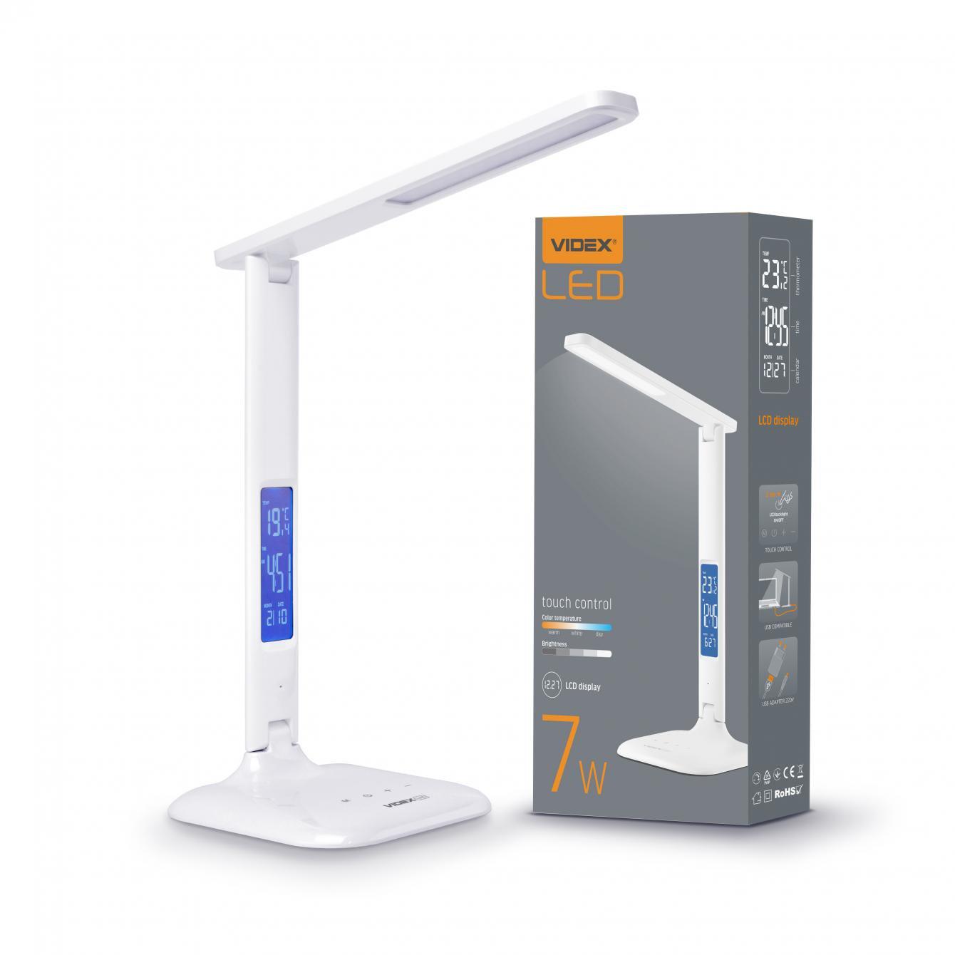 Настольный LED-светильник Videx VL-TF05W 7W Белый (27813318)