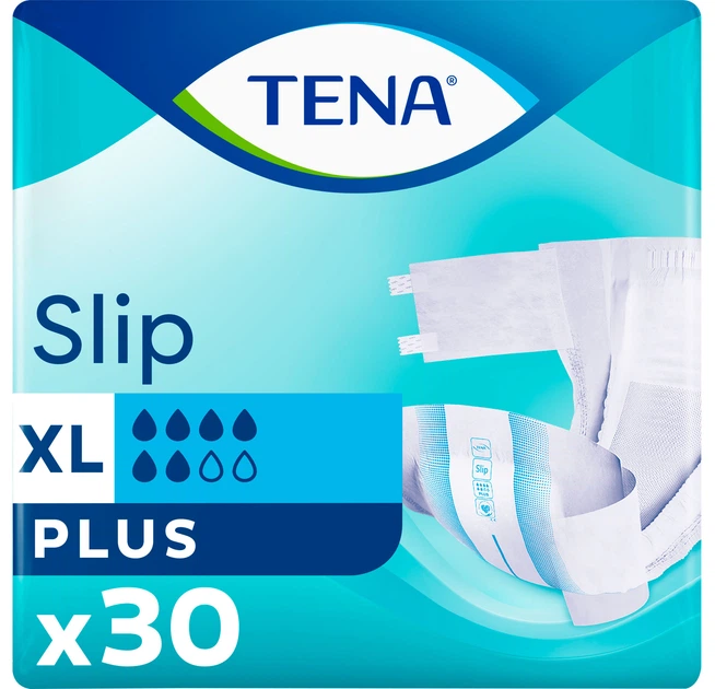 Підгузки для дорослих Tena Slip Plus 120-160 см XL 30 шт. (000006457)