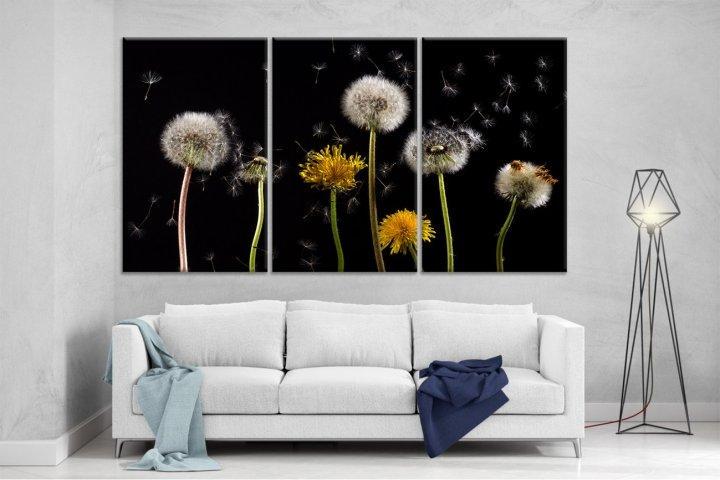 Картина модульная на холсте DK Одуванчики 159x99 см (XL108)