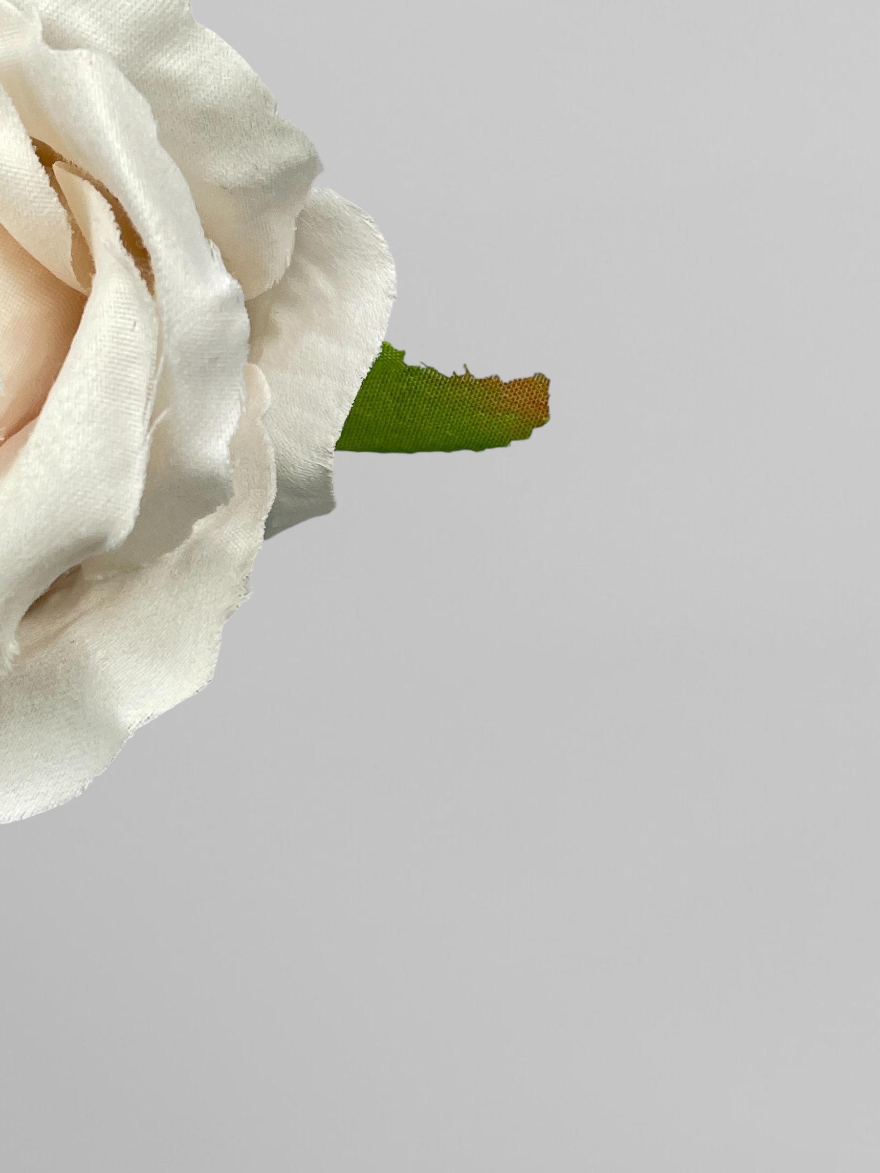 Искусственная головка розы сатиновая 10 см Кремовый (К02055) - фото 5 Искусственная головка розы сатиновая 10 см Кремовый (К02055) - фото 5