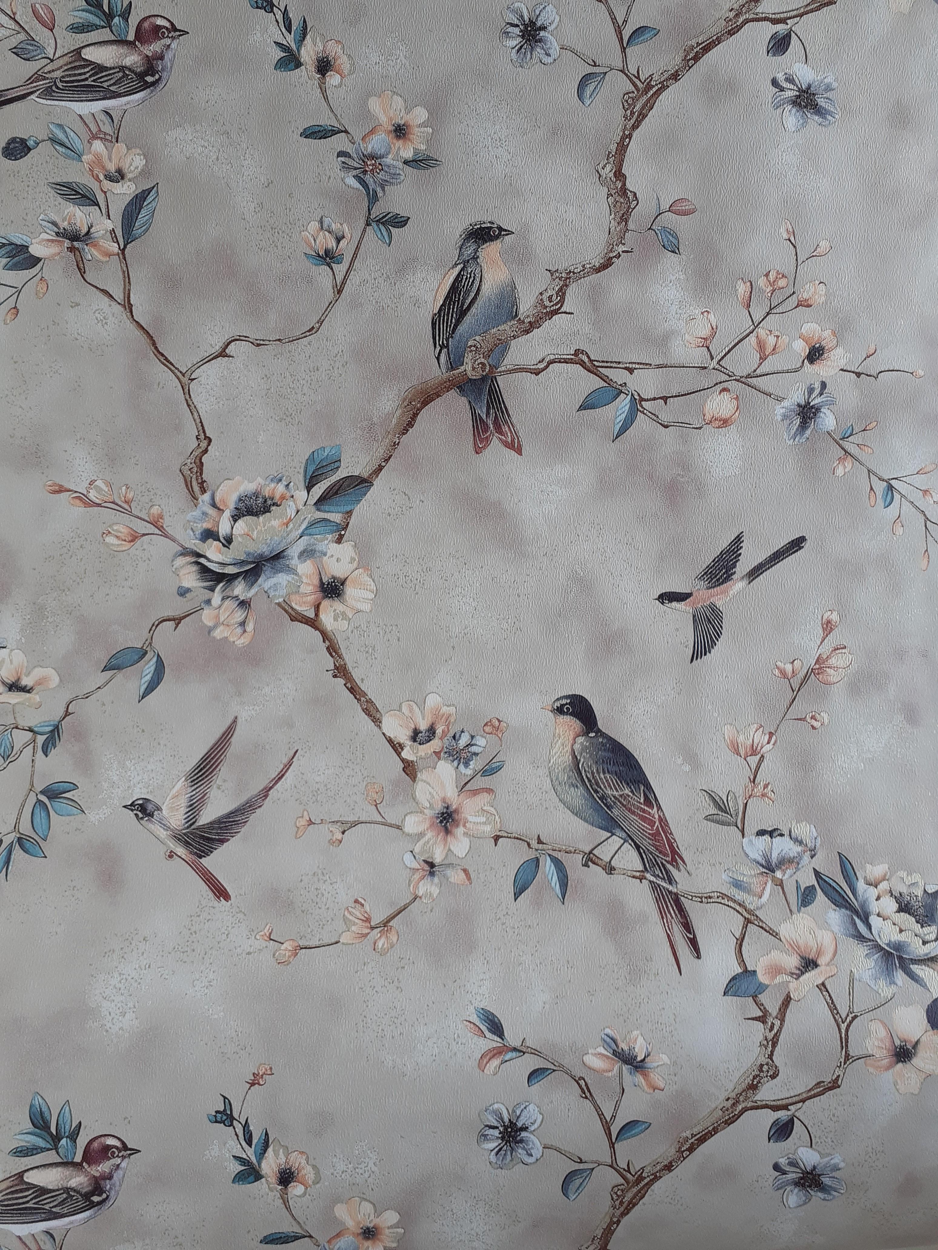 Обои бумажные Континент Тея Бежево-серый (1593) - фото 3 Обои бумажные Континент Тея Бежево-серый (1593) - фото 3