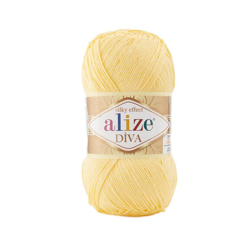 Пряжа Alize Diva 187 Жовтий