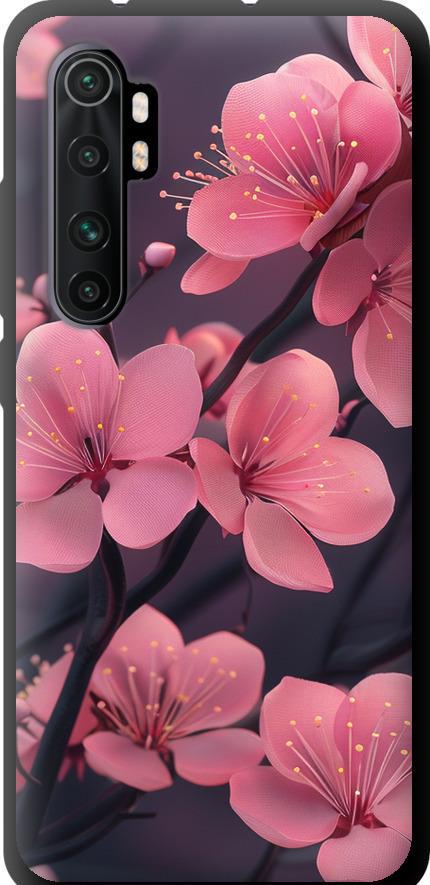 Чехол на Xiaomi Mi Note 10 Lite Пурпурная сакура (6075b-1937-42517)