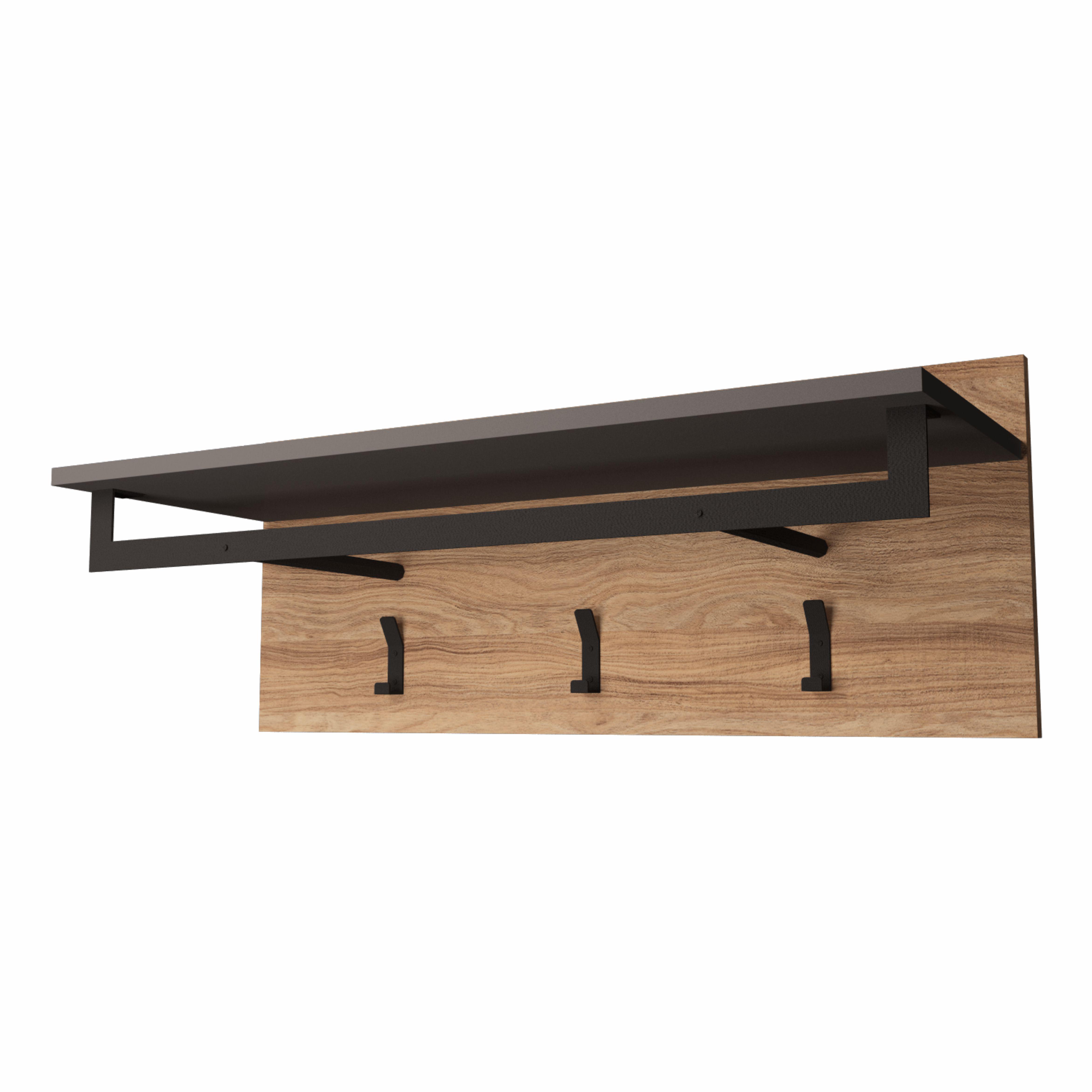 Вешалка Intarsio Verona Блэквуд ячменный Антрацит