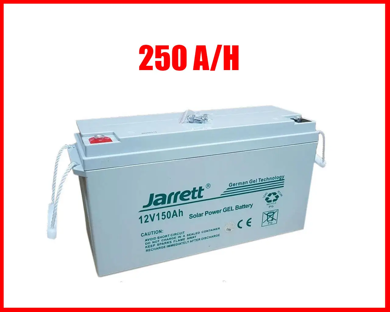 Батарея акумуляторна для сонячних панелей Jarrett 12 V 250 A/h (8126) - фото 2