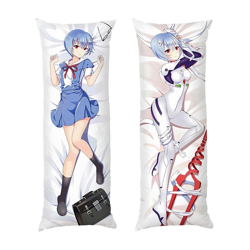 Подушка дакимакура Evangelion Rei Ayanami габардин 120х40 см