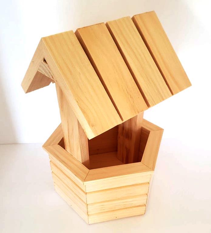 Колодец декоративный из дерева Кватра Бланже (КОС-002601) - фото 2 Колодец декоративный из дерева Кватра Бланже (КОС-002601) - фото 2