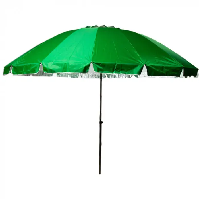 Парасолька торгова кругла з нейлону та металевими спицями D 2.5 м Зелений (zo25greenkm) Парасолька торгова кругла з нейлону та металевими спицями D 2.5 м Зелений (zo25greenkm)