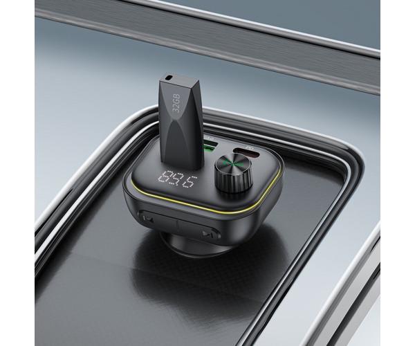 Модулятор FM Borofone BC54 QC3.0 PD30W car wireless Black - фото 5 Модулятор FM Borofone BC54 QC3.0 PD30W car wireless Black - фото 5