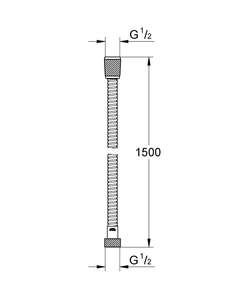 Комплект для гигиенического душа Grohe BauEdge из Tempesta-F (UA28512001) - фото 2