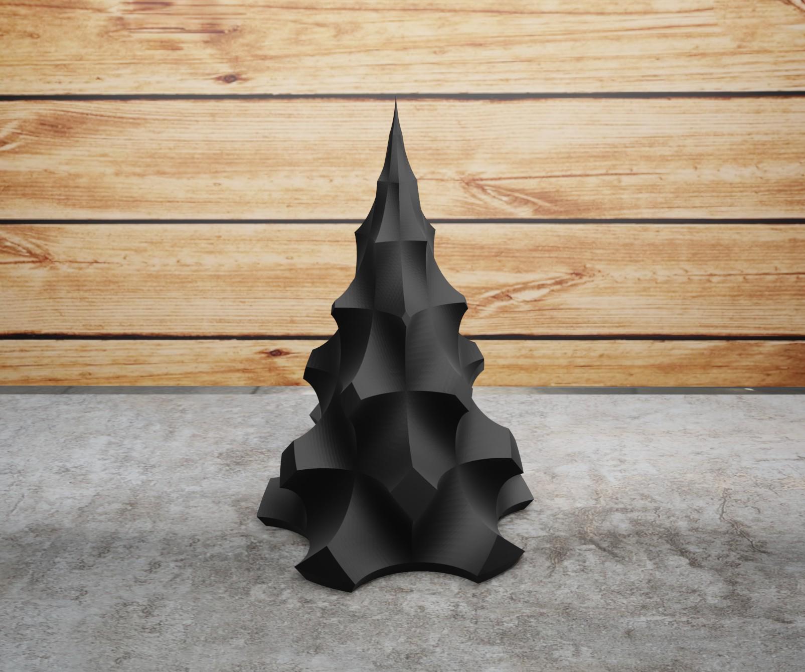 Фигурка елка Кубический арт 15х10 см Черный (12010170202)