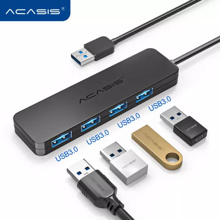 USB-хаб Acasis AB3-L412 на 4 порта USB 3.0 120 см Черный (1629) - фото 4