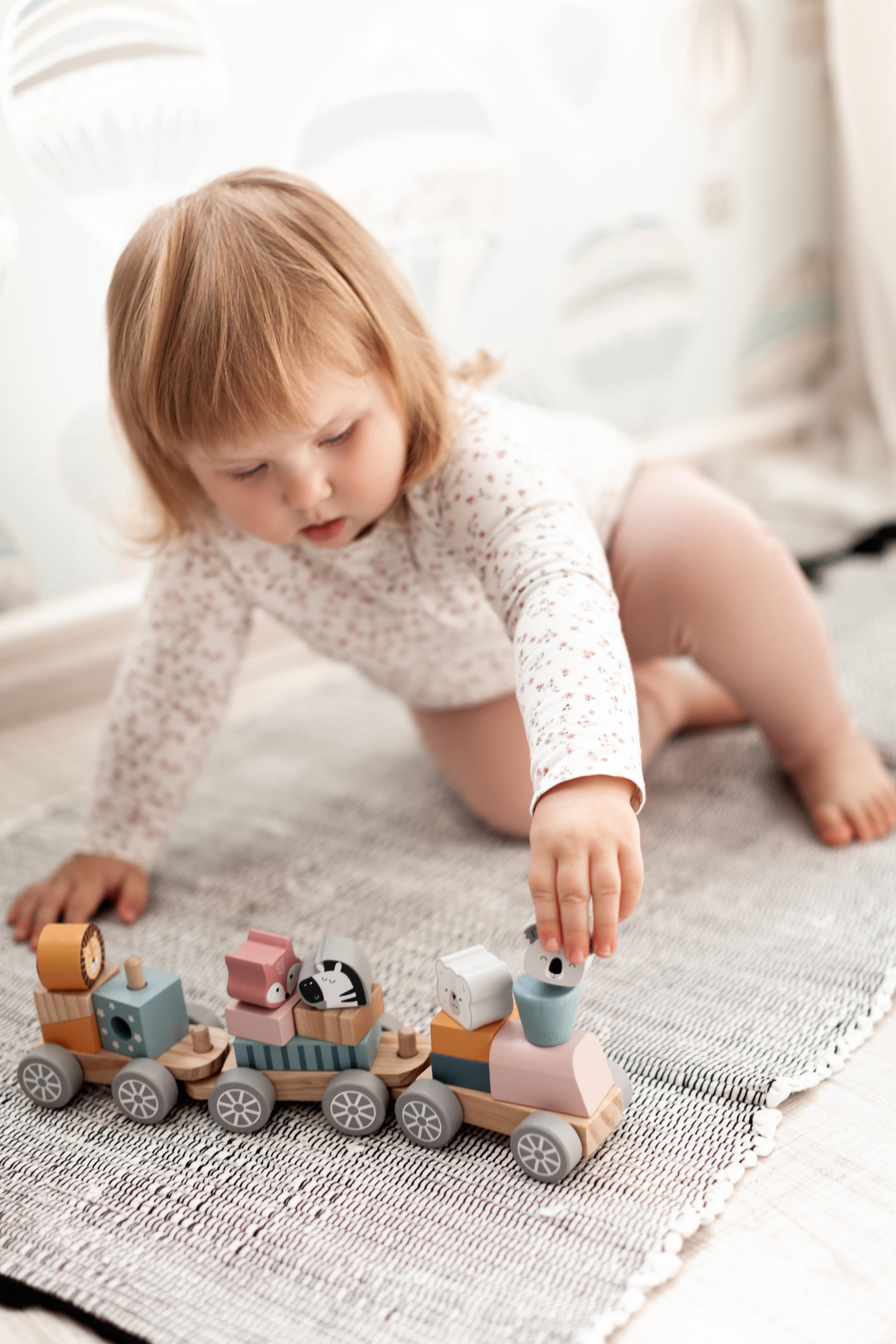 Дерев'яний поїзд Viga Toys PolarB Звірята (44015) - фото 8 Дерев'яний поїзд Viga Toys PolarB Звірята (44015) - фото 8