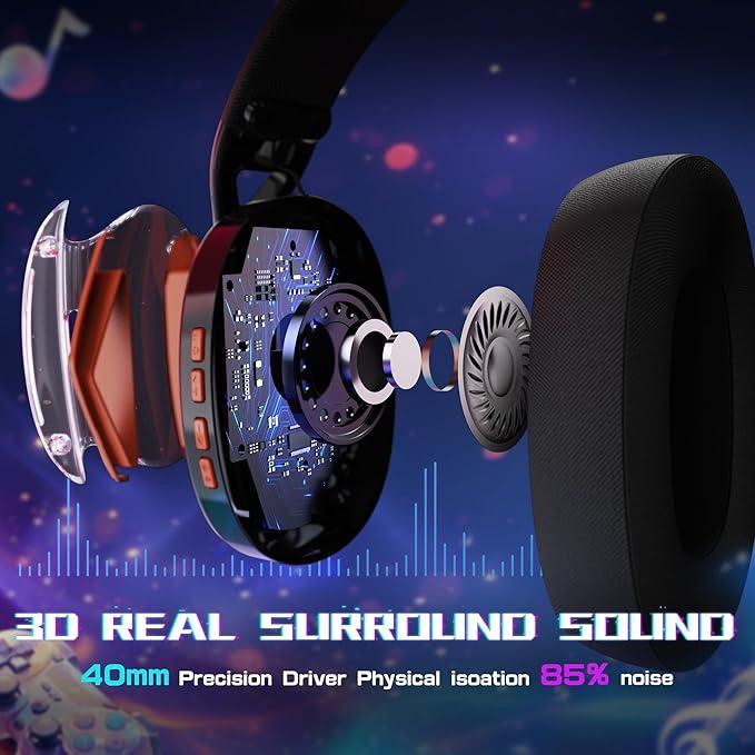 Наушники беспроводные Attack Shark L60 Black - фото 2 Наушники беспроводные Attack Shark L60 Black - фото 2