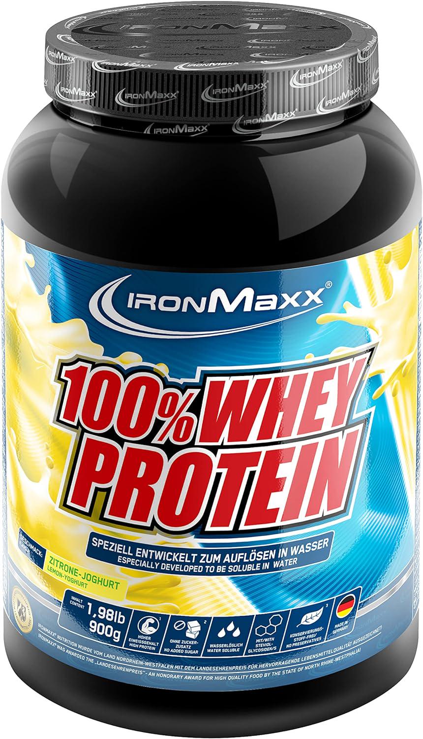 Протеин Ironmaxx 100% Whey Protein 900 g Lemon-Yoghurt