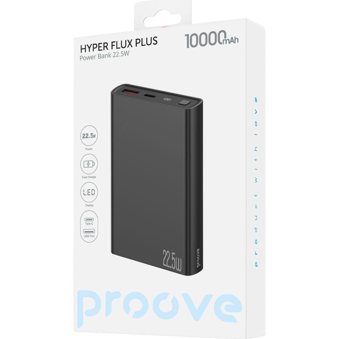 Внешний аккумулятор Proove Hyper Flux Plus 10000 mAh 22,5W Black (PBF122120001) - фото 2
