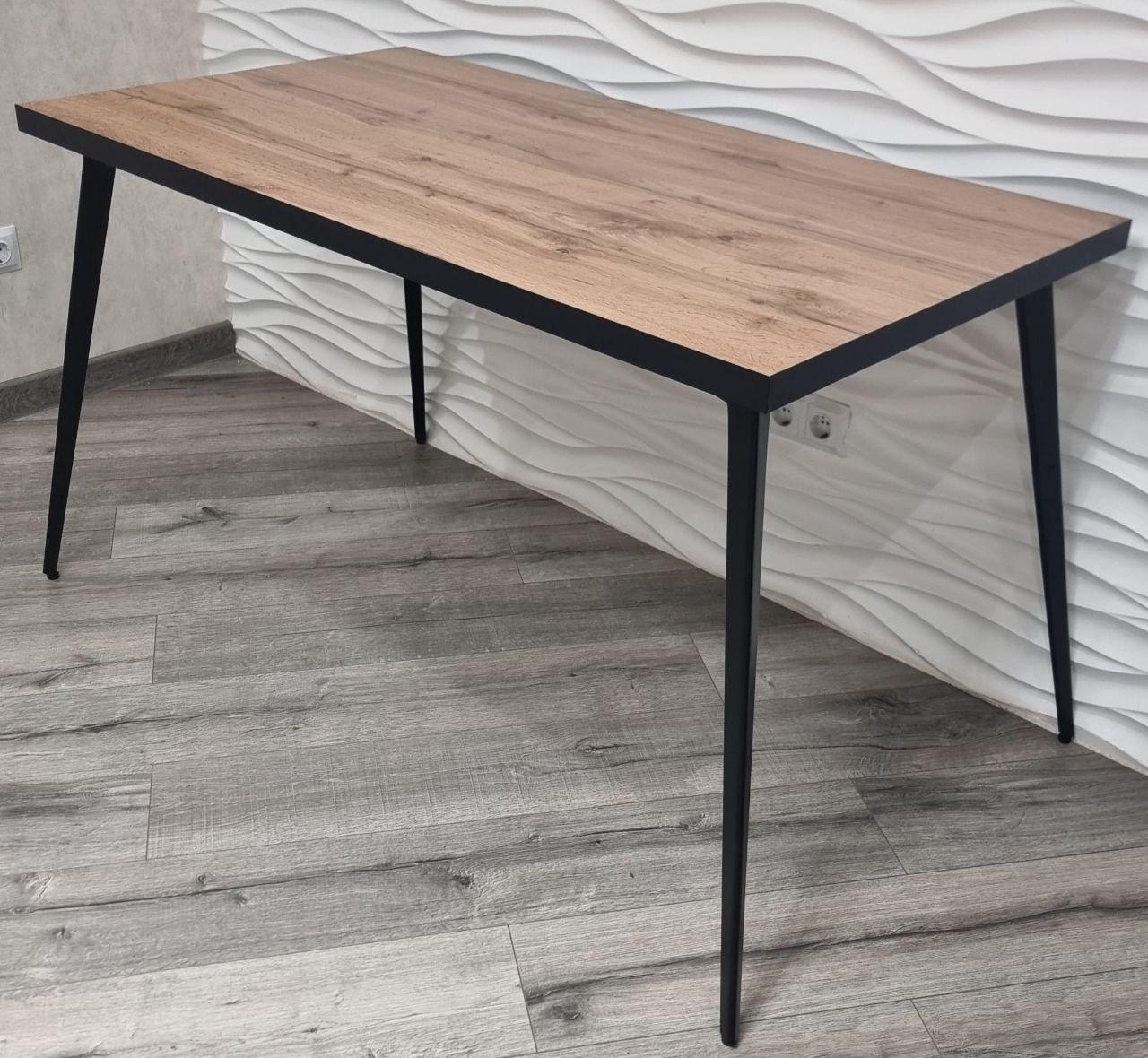 Стол Stilo 1350х750х730 мм Дуб тахо/Черный