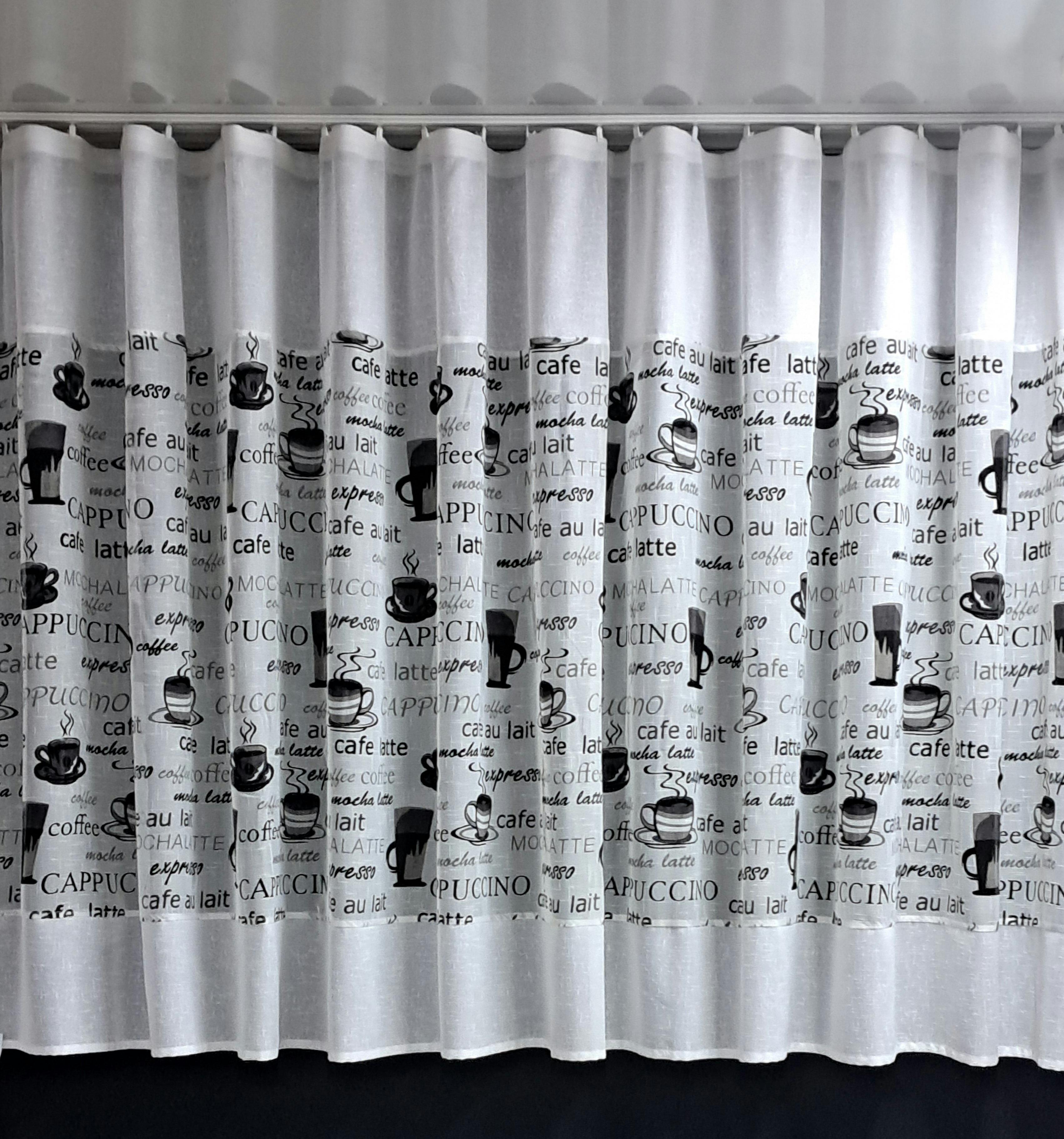 Гардина из искусственного льна Кофе 400х155 см (1418)