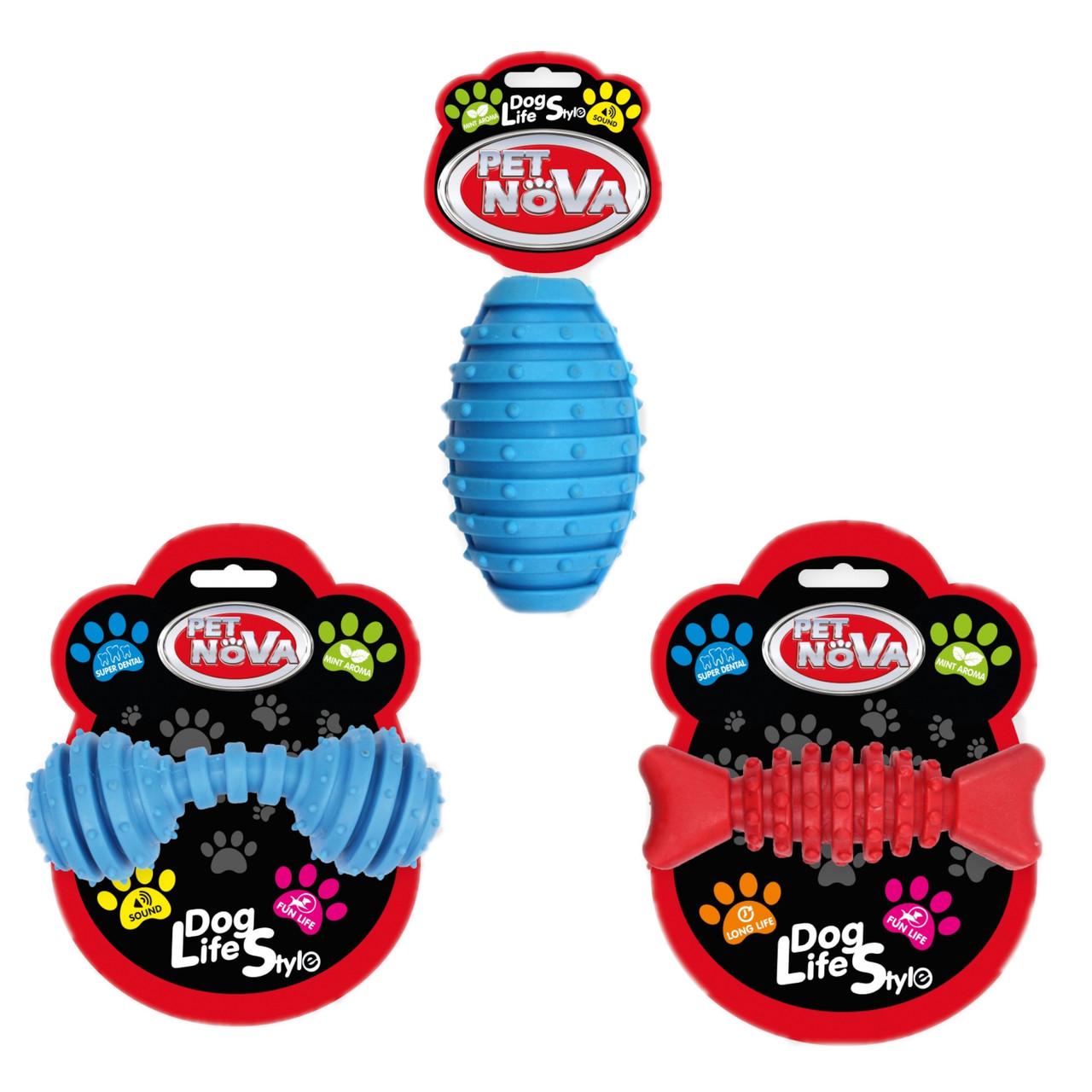 Набор игрушек для собак Pet Nova Регби (TPR-RUGBY) - фото 1