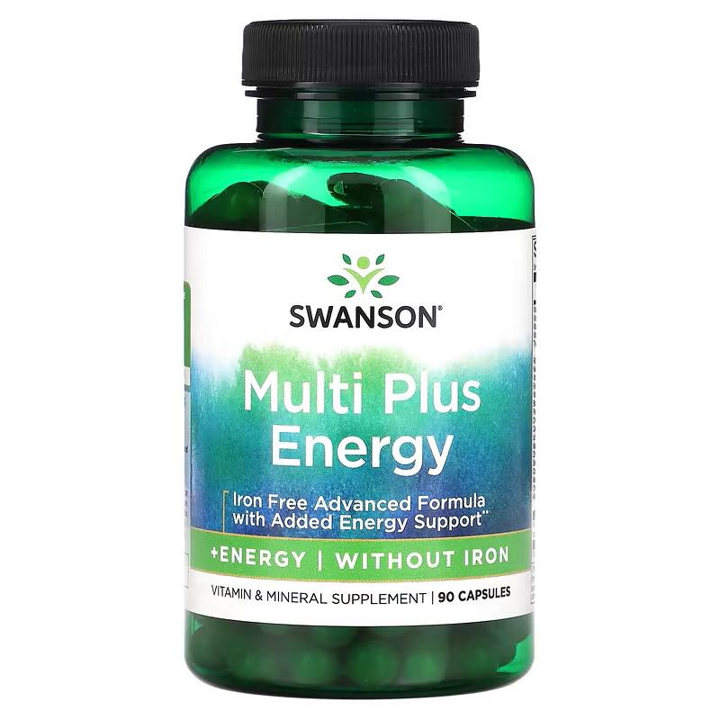 Мультивитамины без железа Swanson Multi without Iron Energy 90 capsules