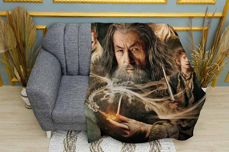 Плед The Lord of the rings Gandalf плюш однослойный 150х210 см