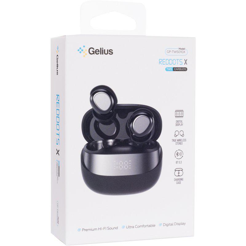 Навушники бездротові Gelius Reddots X GP-TWS010X TWS Black (99387) - фото 7 Навушники бездротові Gelius Reddots X GP-TWS010X TWS Black (99387) - фото 7