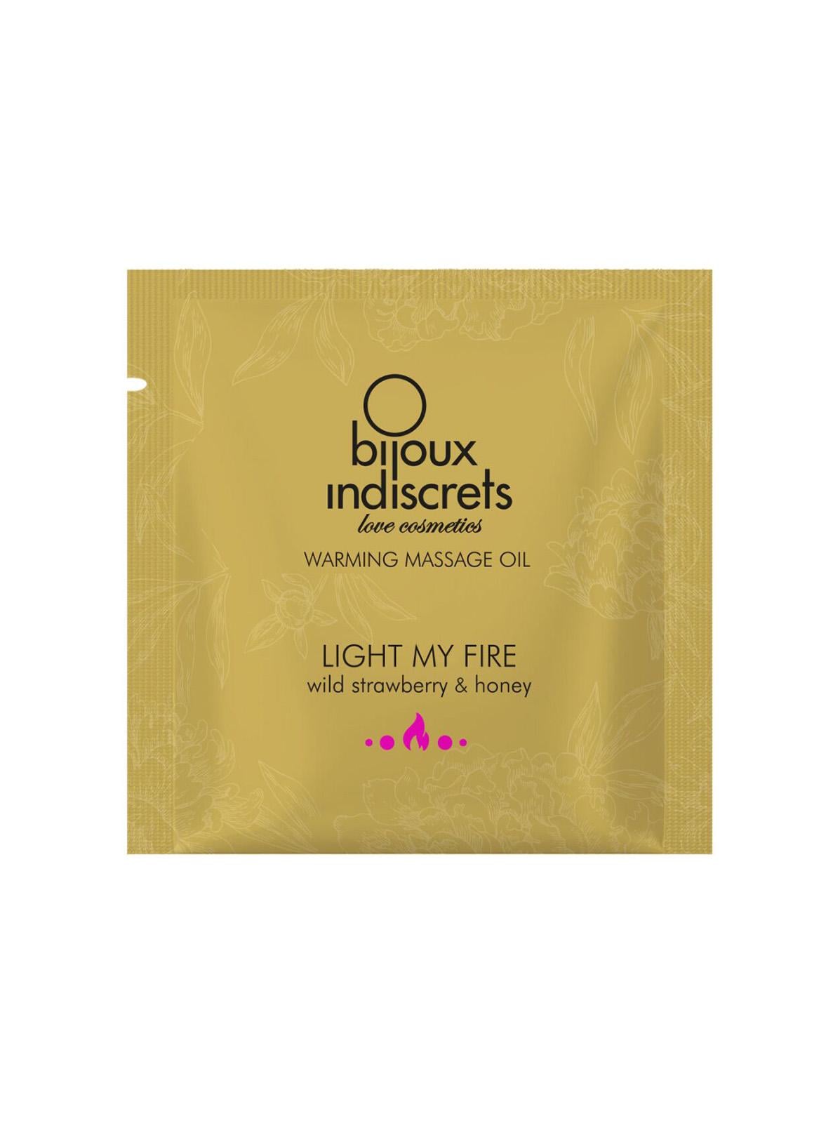 Пробник согревающее масло массажное Light My Fire Земляника и Мед 3 мл