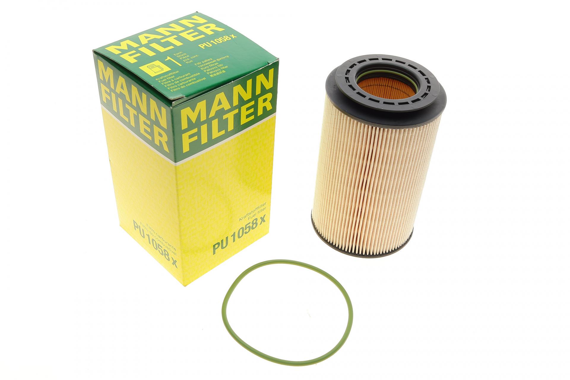 Фильтр топливный Mann-Filter для Renault Midlum/Premium/Volvo FE/FL 4,8D/7,2D 06- (PU 1058 X)