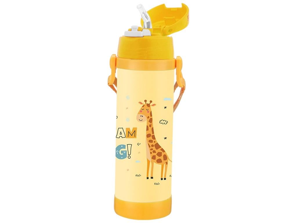 Термос детский Maestro MR-1640-50-D Giraffe с силиконовой трубочкой 500 мл (2667519862)
