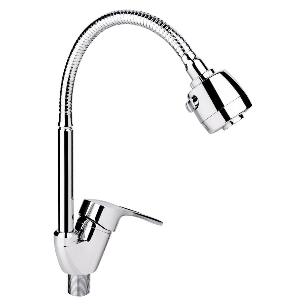 Змішувач для кухні Lidz Agata 008F4 з гнучким виливом k40 Chrome (LDAGA008F4CRM35126)