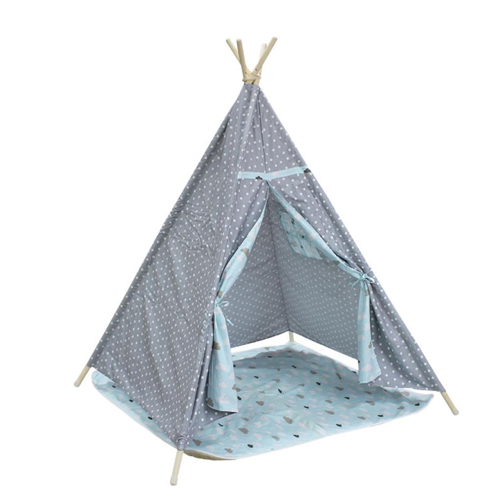 Намет дитячий ігровий Littledove AJZ-046 Сірий горошок (1378067)