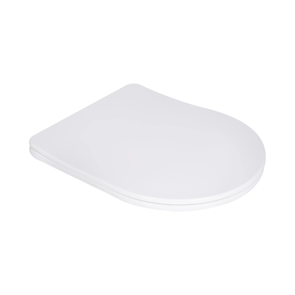 Сиденье для унитаза Qtap с микролифтом Slim Duroplast Quick Release 460x362x50 мм Белый (SD00054799)