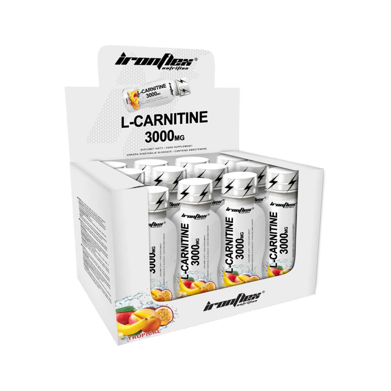 Карнитин L IronFlex L-Carnitine 3000mg 12x100 мл