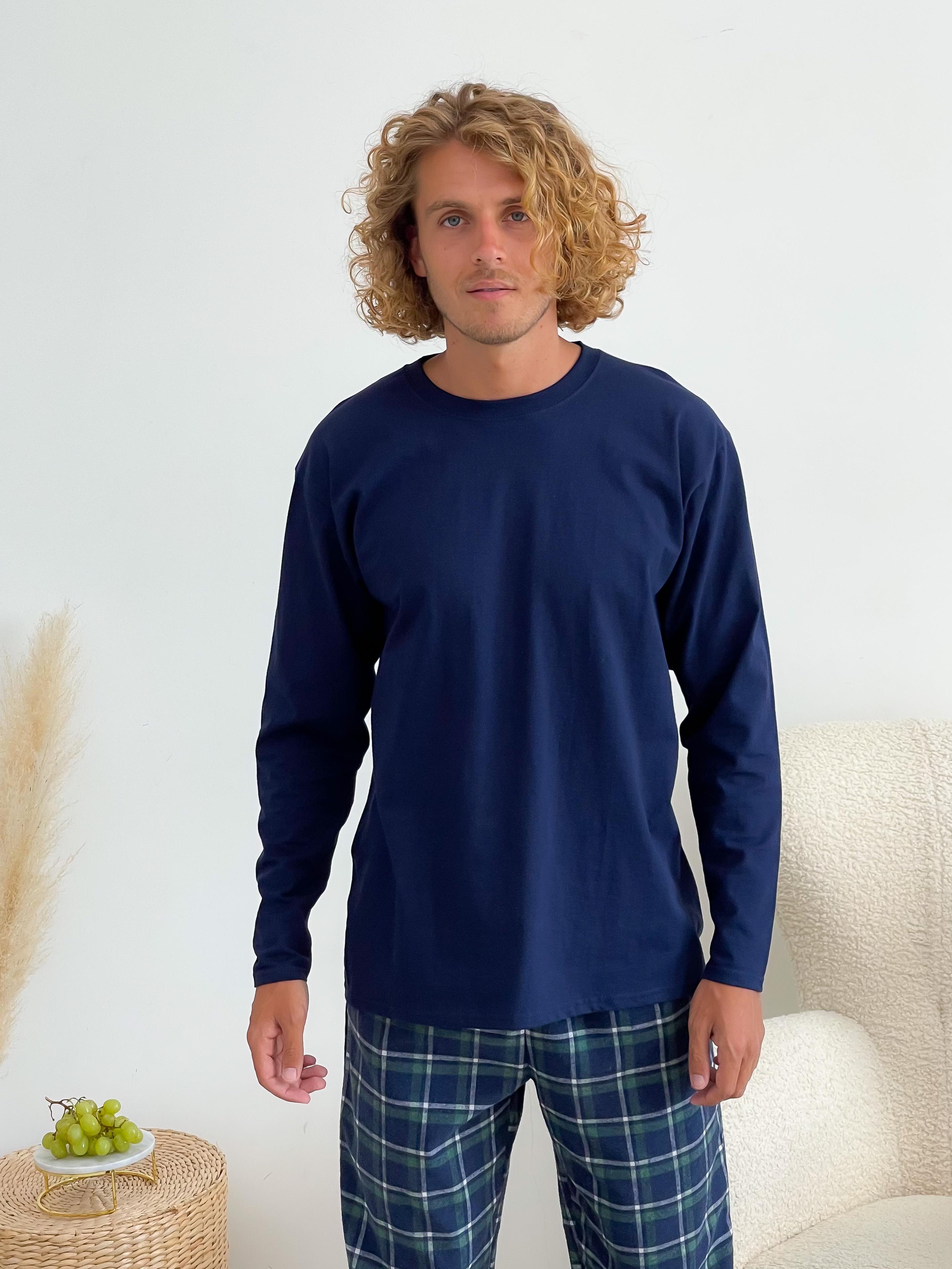 Лонгслив мужской COSY L04 L Темно-синий