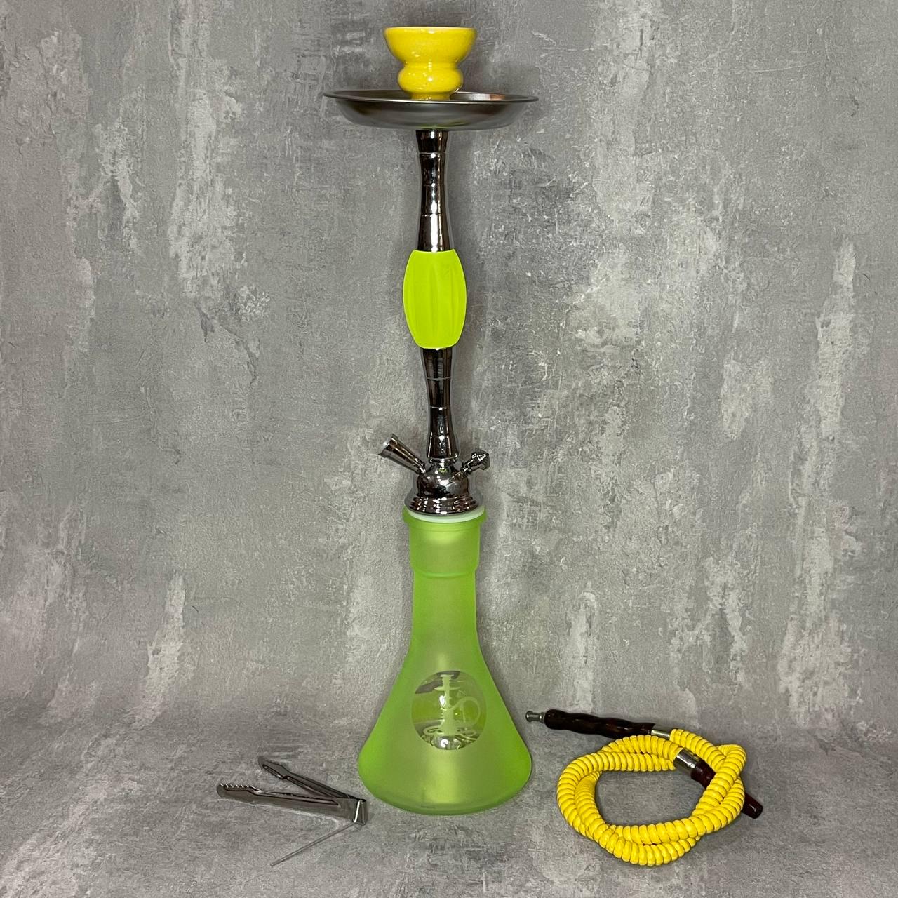 Кальян средний на 2 трубки В33 52 см Желтый (363786)