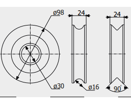 Ролик Roll Grand Альфа 100 для відкатних і підвісних воріт вагою до 500 кг під круглу трубу - фото 2 Ролик Roll Grand Альфа 100 для відкатних і підвісних воріт вагою до 500 кг під круглу трубу - фото 2