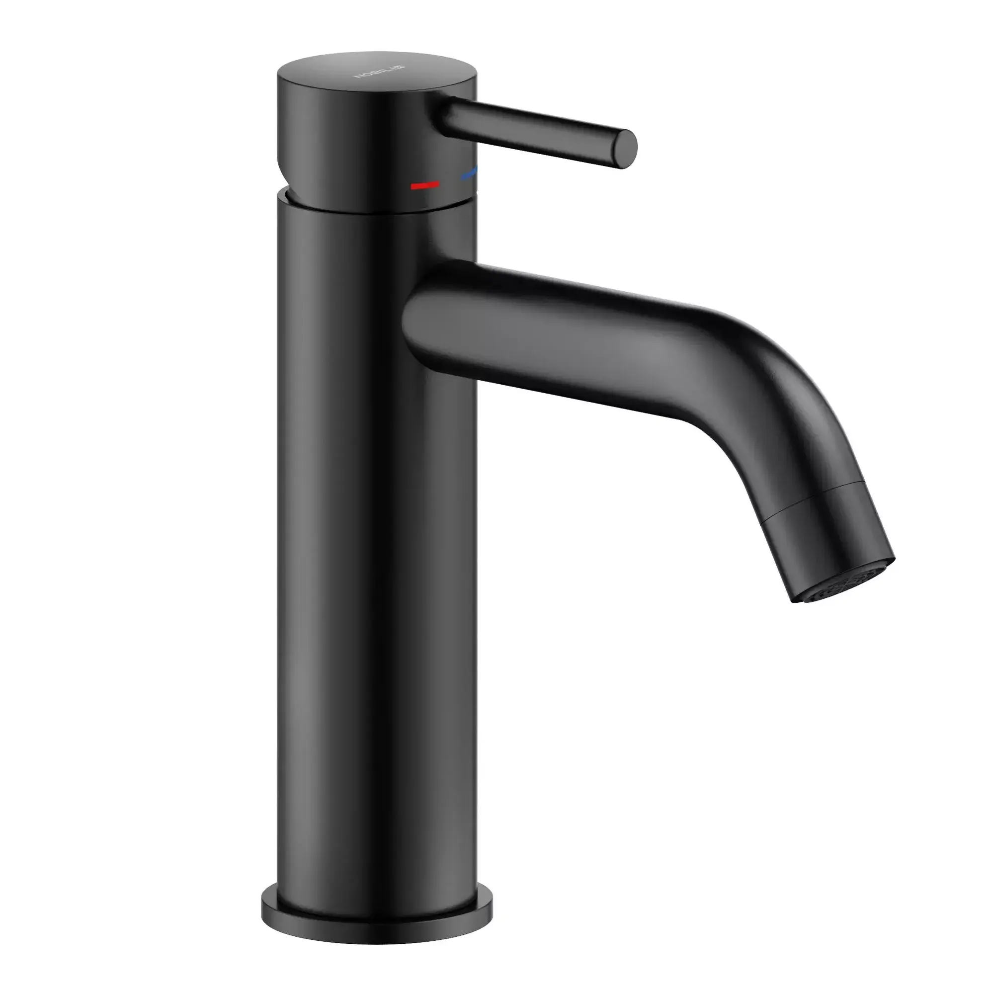 Смеситель для раковины Nobili Live с донным клапаном Черный матовый (LV00118/16BM)