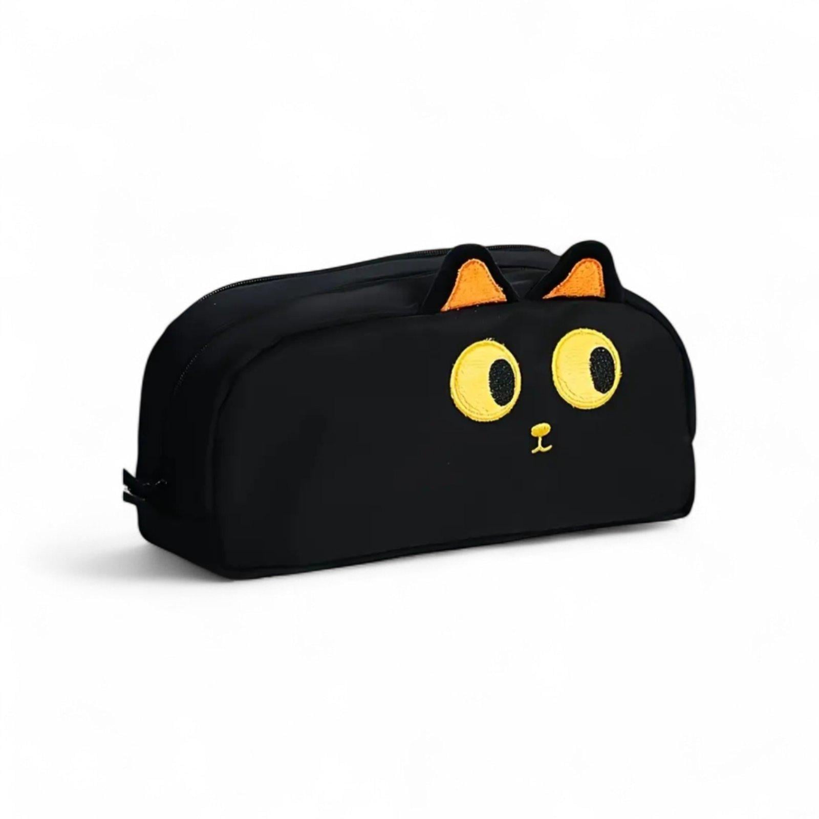 Пенал школьный 3D Кот Черный (32926668)