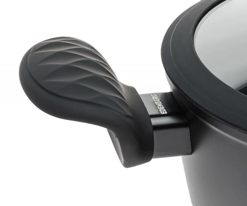 Кастрюля Edenberg EB-3488 с алмазным покрытием и стеклянной крышкой 6,7 л 28x12,5 см (26468773) - фото 2 Кастрюля Edenberg EB-3488 с алмазным покрытием и стеклянной крышкой 6,7 л 28x12,5 см (26468773) - фото 2