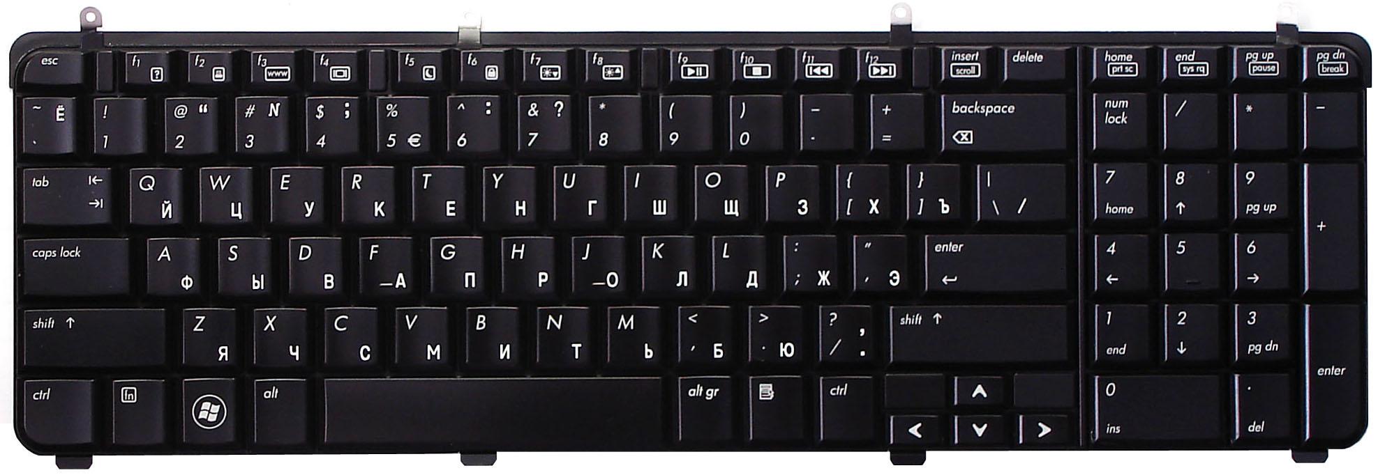 Клавиатура для ноутбука HP Pavilion DV7-2000 Black