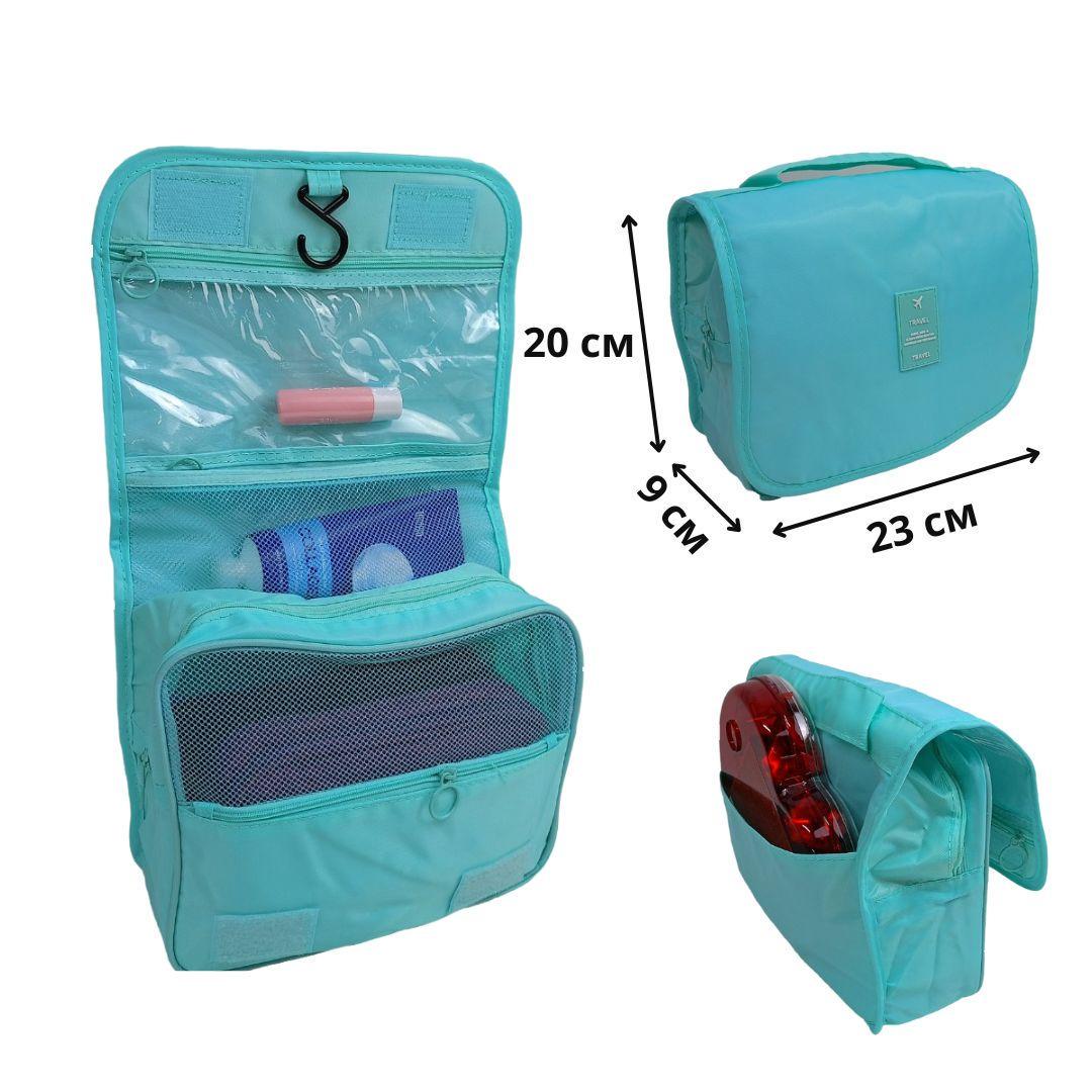 Набір дорожніх органайзерів 8в1 з нейлону Бірюзовий (КДО-40-37) - фото 5