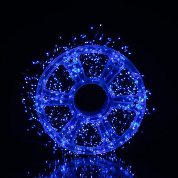 Гірлянда-нитка Роса Хвойна лапа 3000 LED 100 м Зелена нитка/Синє світло (D3000L100MGBL) - фото 3 Гірлянда-нитка Роса Хвойна лапа 3000 LED 100 м Зелена нитка/Синє світло (D3000L100MGBL) - фото 3