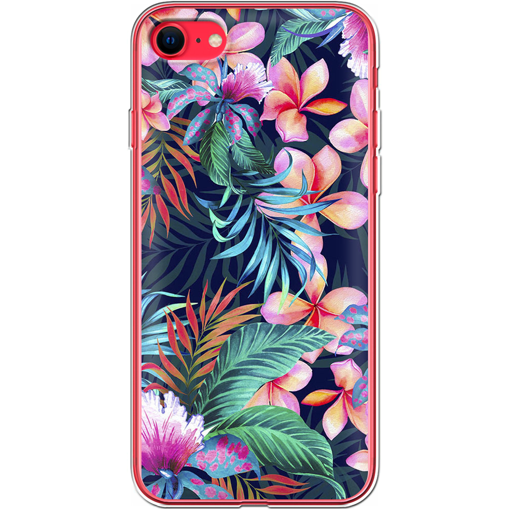 Чохол BoxFace Apple iPhone 7/8 SE 2020 flowers in the tropics Прозорий силікон (26205-up1971-26205)