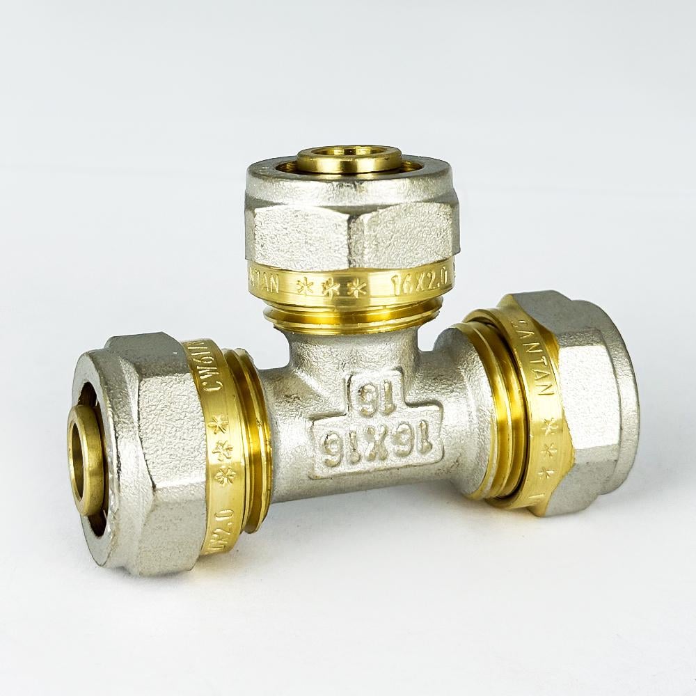 Трійник прохідний SANTAN з проточкою 16х16х16 (25617740) - фото 2