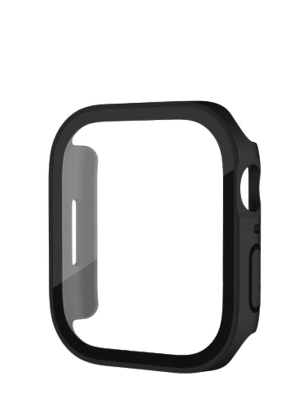 Чехол защитный со стеклом для Apple Watch 45 мм Черный (369578793)