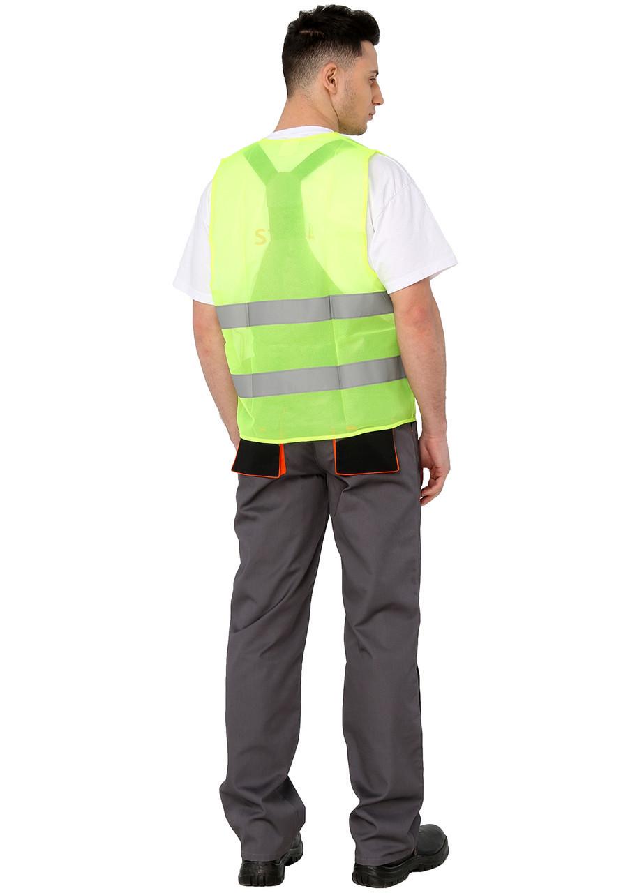 Жилет сигнальный 200151 3XL Лимонный (2276574663) - фото 2 Жилет сигнальный 200151 3XL Лимонный (2276574663) - фото 2